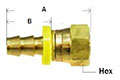 PO Female Gasket Seal Swivel - NPSM Diagram